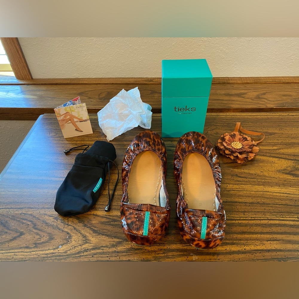 Tieks Tortoiseshell Torties Size 10 - Excellent Condition!